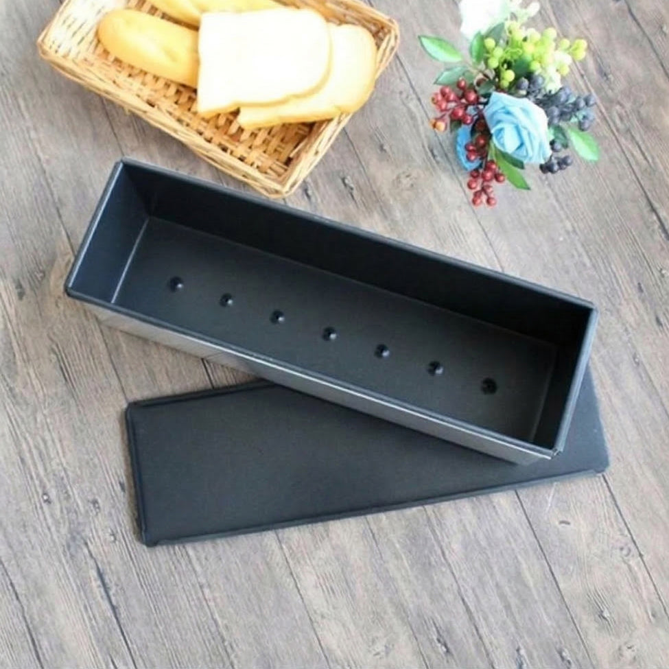 SANNENG Non-Stick Pullman Loaf Pan with Lid, 1200g - Canadian Distribution - Ships Free Within Canada on Orders Above CAD $199