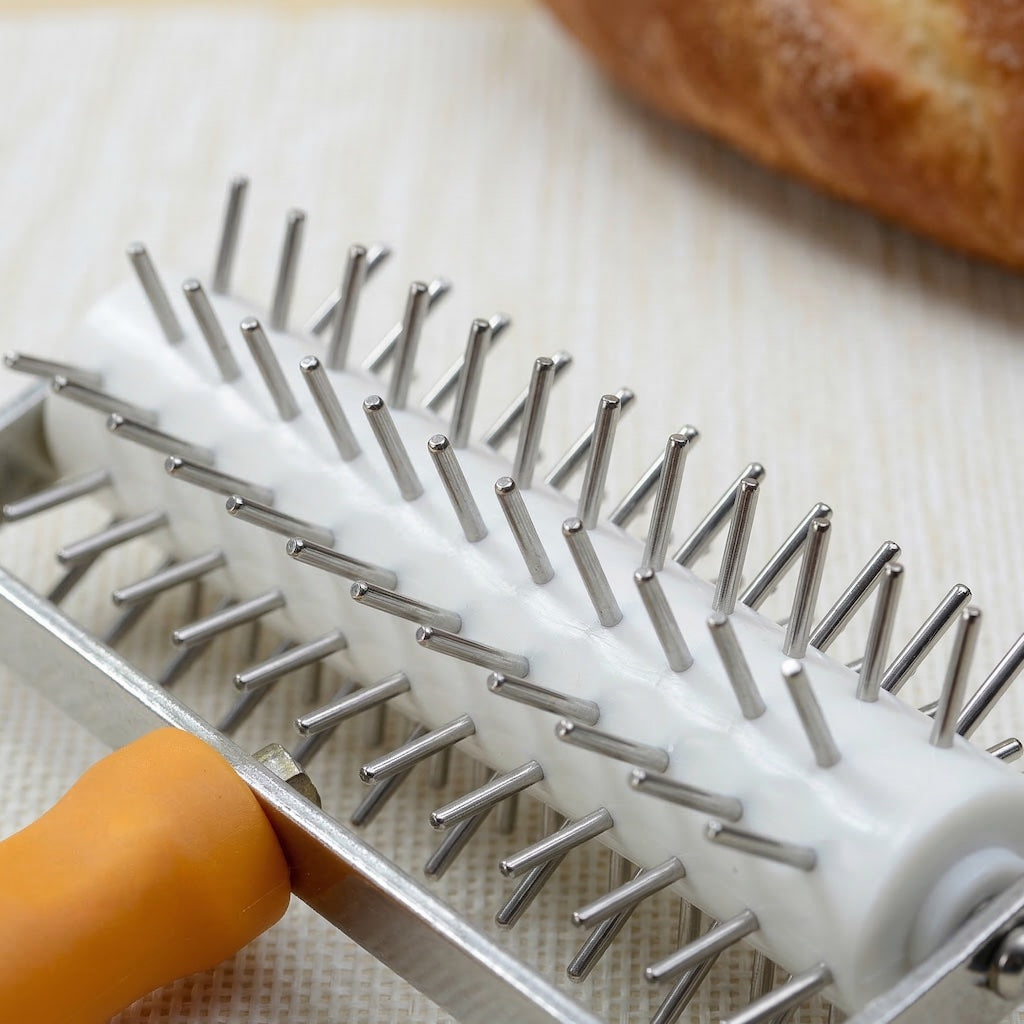 SANNENG Premium Stainless Steel Roller Dough Docker - Canadian Distribution - Ships Free Within Canada on Orders Above CAD $199