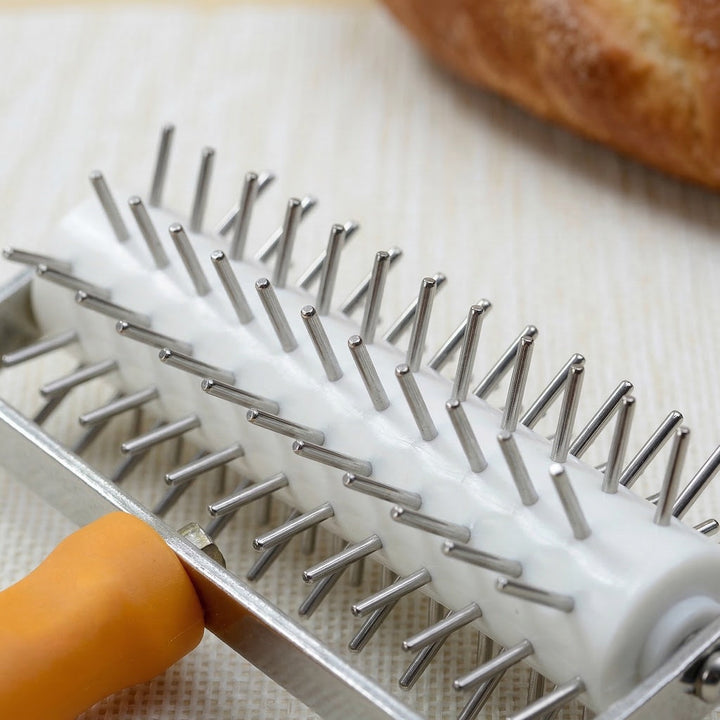 SANNENG Premium Stainless Steel Roller Dough Docker - Canadian Distribution - Ships Free Within Canada on Orders Above CAD $199