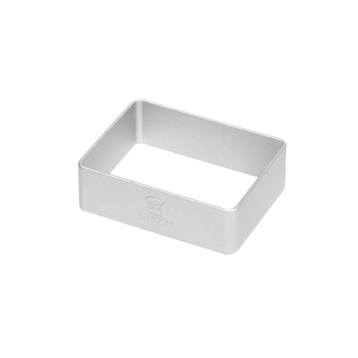 SANNENG Rectangular Pineapple Cake Ring, Anodized Aluminum, 1.9 × 1.4 in - Canadian Distribution - Ships Free Within Canada on Orders Above CAD $199