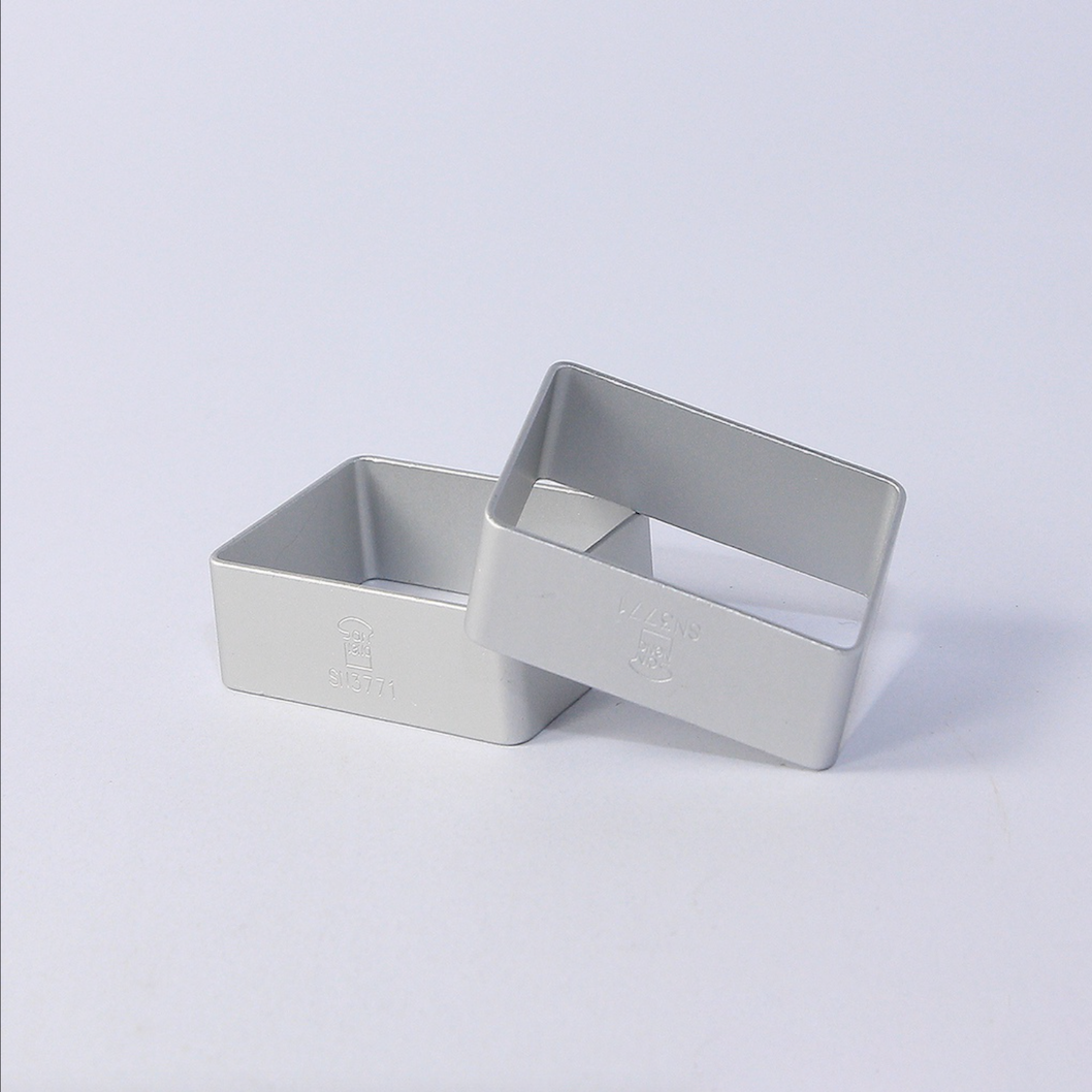 SANNENG Rectangular Pineapple Cake Ring, Anodized Aluminum, 1.9 × 1.4 in - Canadian Distribution - Ships Free Within Canada on Orders Above CAD $199
