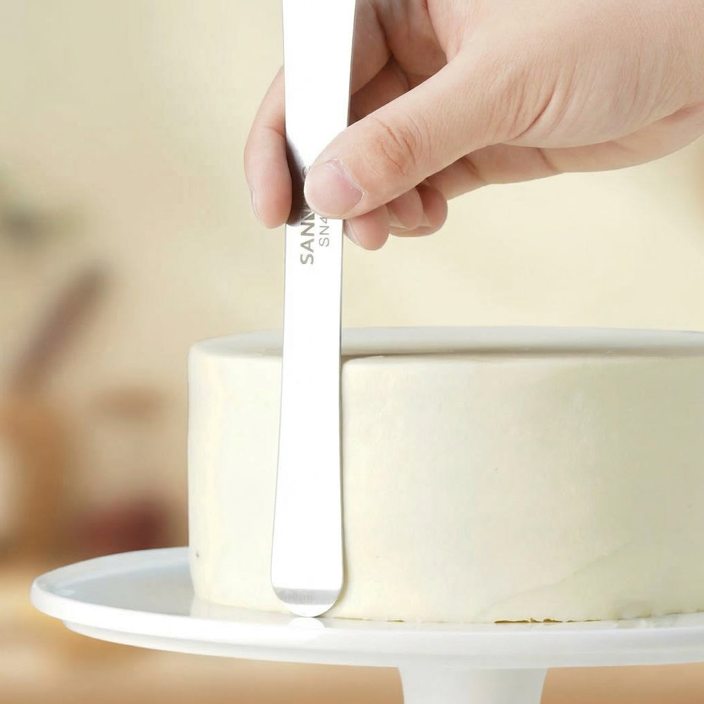 SANNENG Stainless Steel Multi-Purpose Spatula, 8 in - Canadian Distribution - Ships Free Within Canada on Orders Above CAD $199