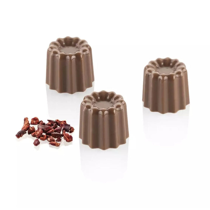 SILIKOMART Cannelé P Tritan Chocolate Mould, Praline - Canadian Distribution - Ships Free Within Canada on Orders Above CAD $199