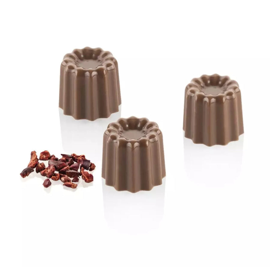 SILIKOMART Cannelé P Tritan Chocolate Mould, Praline - Canadian Distribution - Ships Free Within Canada on Orders Above CAD $199
