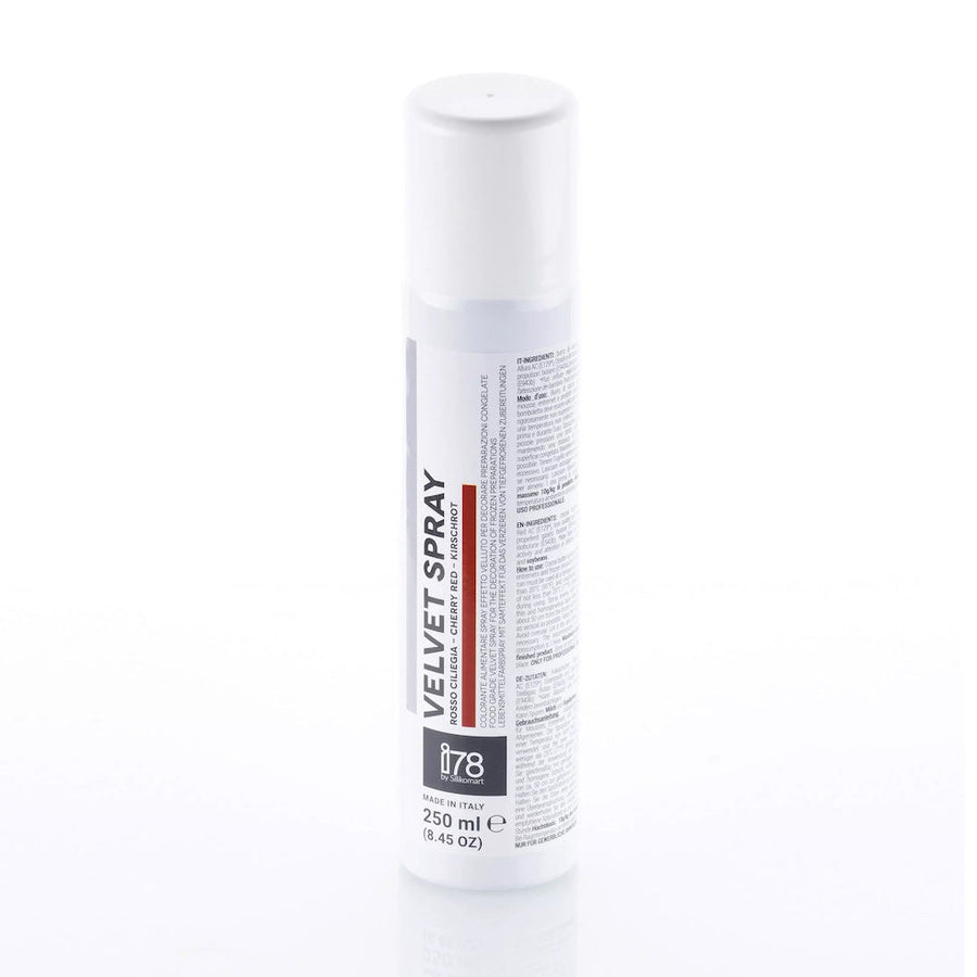 SILIKOMART Cocoa Butter Velvet Spray Cherry Red, 250 ml - Canadian Distribution - Ships Free Within Canada on Orders Above CAD $199