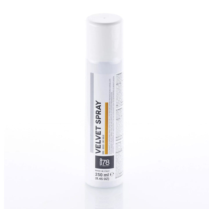 SILIKOMART Cocoa Butter Velvet Spray Gold, 250 ml - Canadian Distribution - Ships Free Within Canada on Orders Above CAD $199