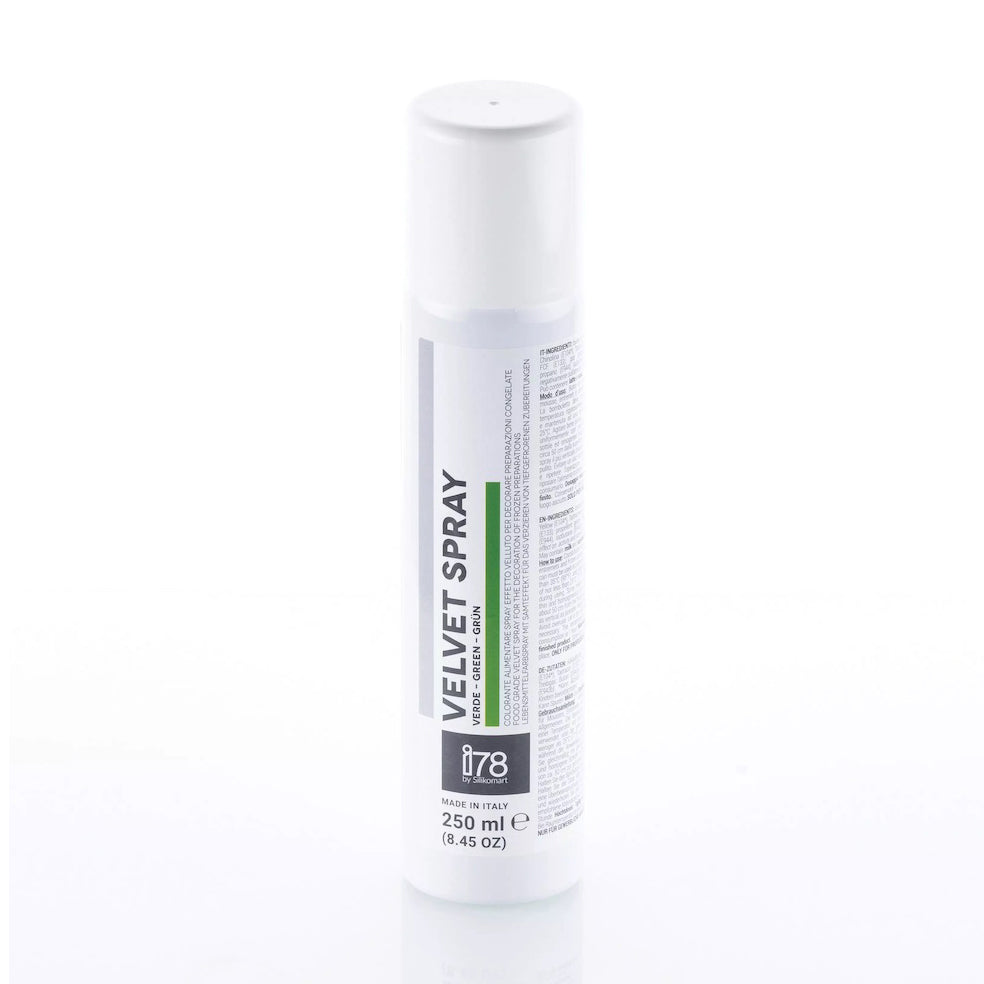 SILIKOMART Cocoa Butter Velvet Spray Green, 250 ml - Canadian Distribution - Ships Free Within Canada on Orders Above CAD $199