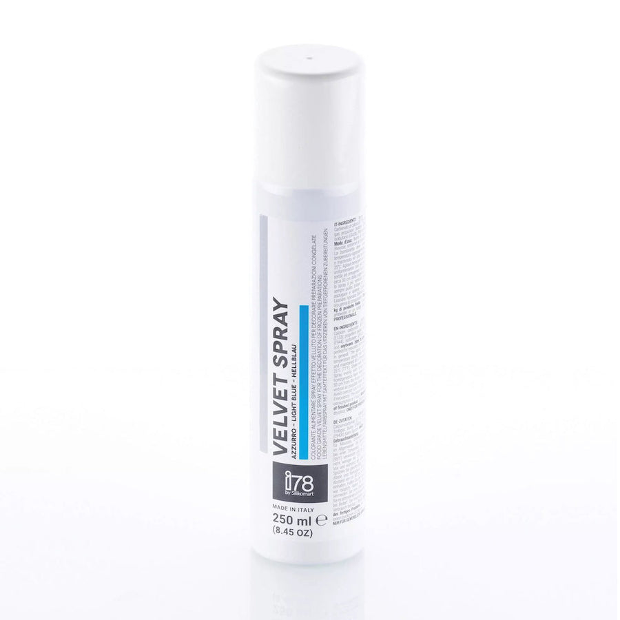 SILIKOMART Cocoa Butter Velvet Spray Light Blue, 250 ml - Canadian Distribution - Ships Free Within Canada on Orders Above CAD $199