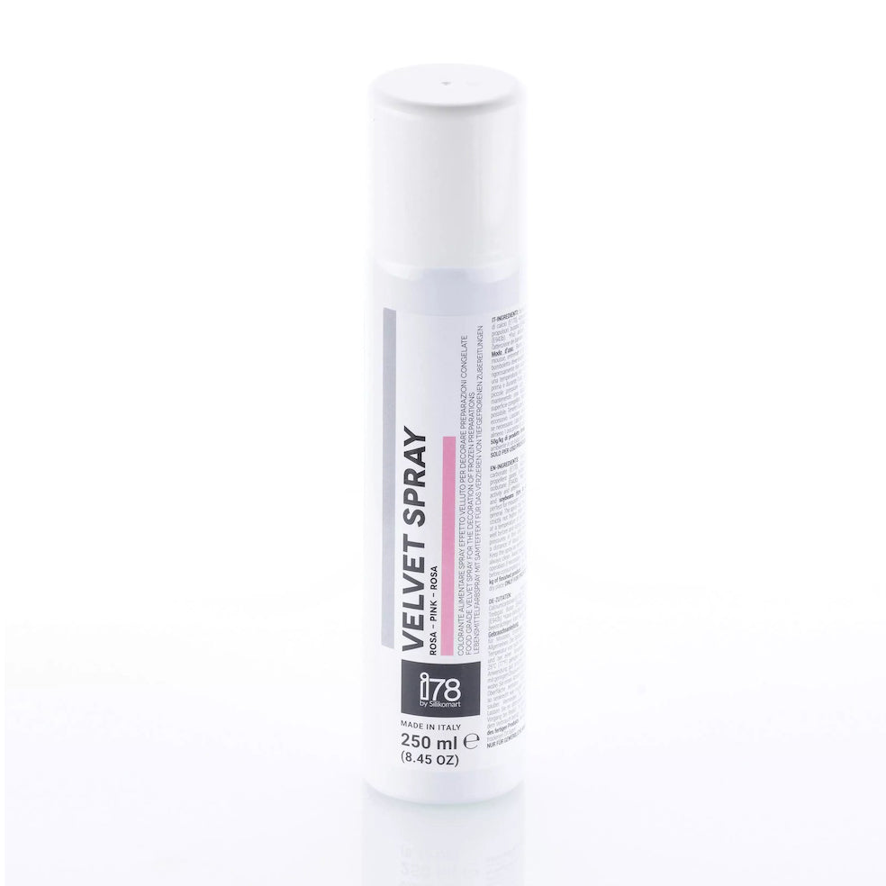 SILIKOMART Cocoa Butter Velvet Spray Pink, 250 ml - Canadian Distribution - Ships Free Within Canada on Orders Above CAD $199