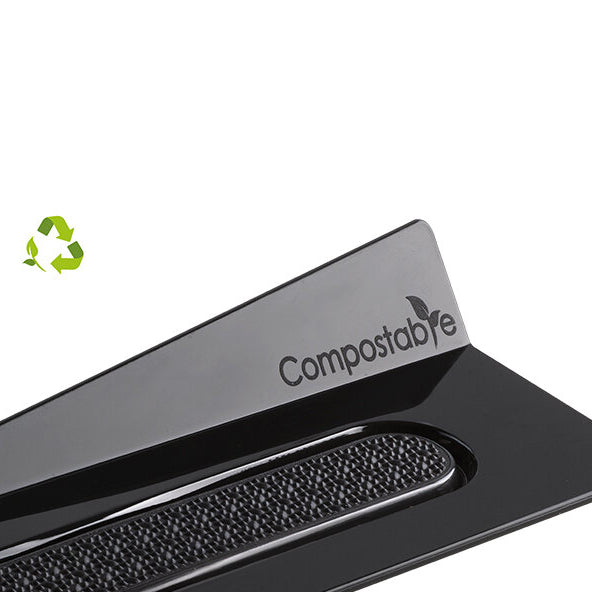 SILIKOMART Compostable Black Trays, Rectangle 140×40 mm - Canadian Distribution - Ships Free Within Canada on Orders Above CAD $199