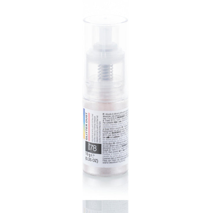 SILIKOMART Glitter Dust Pink Spray, Edible Luster Dust, 10 g - Canadian Distribution - Ships Free Within Canada on Orders Above CAD $199