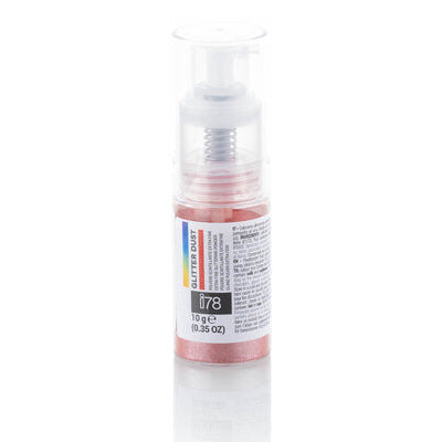 SILIKOMART Glitter Dust Red Spray, Edible Luster Dust, 10 g - Canadian Distribution - Ships Free Within Canada on Orders Above CAD $199