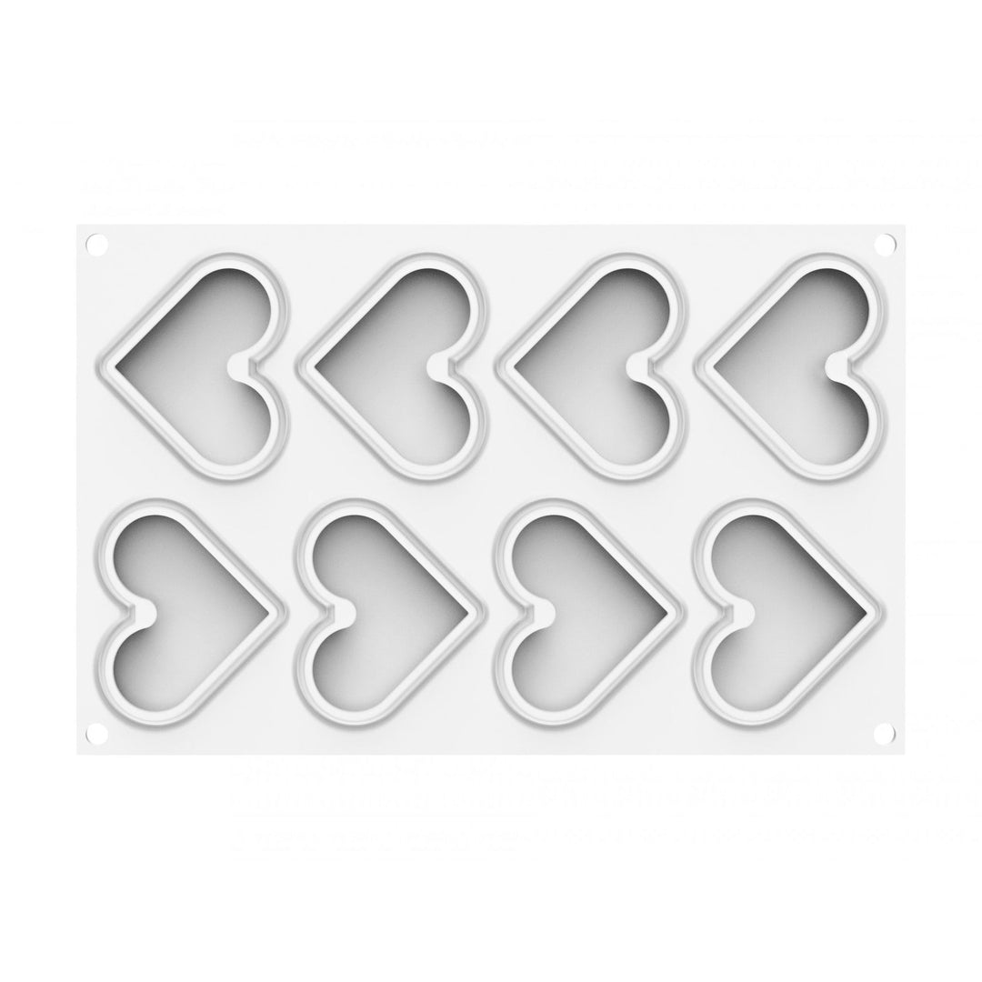 SILIKOMART Level Hearts 35 (Silicone Mould + Cutter) - Canadian Distribution - Ships Free Within Canada on Orders Above CAD $199