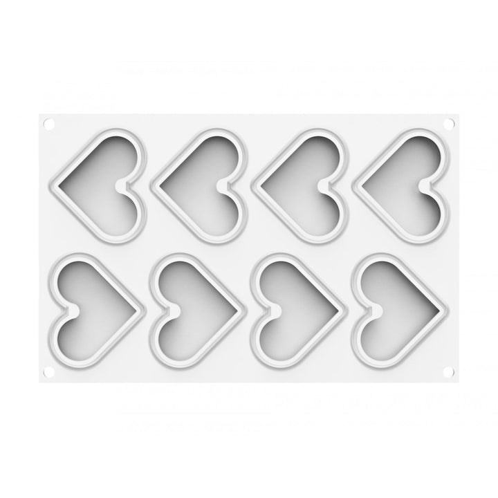 SILIKOMART Level Hearts 35 (Silicone Mould + Cutter) - Canadian Distribution - Ships Free Within Canada on Orders Above CAD $199