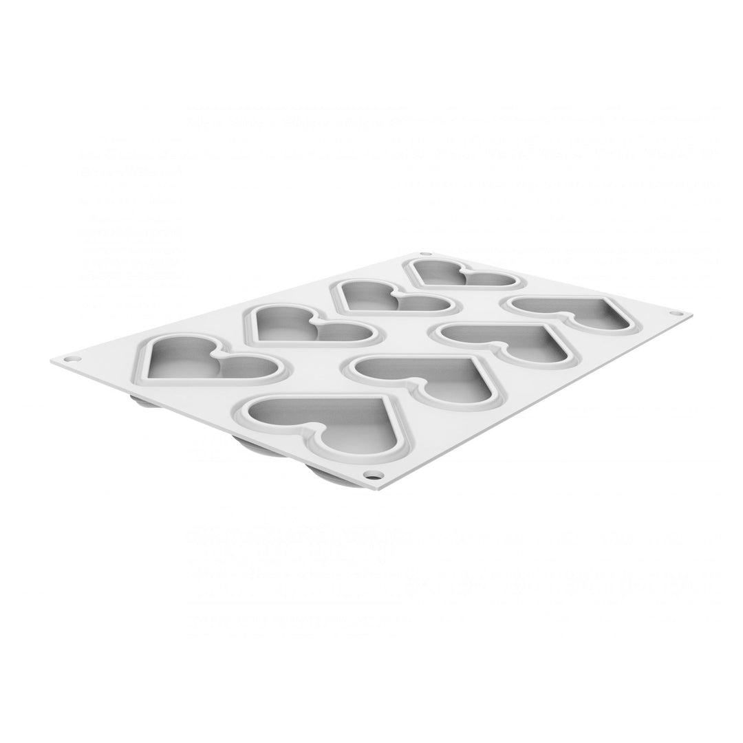 SILIKOMART Level Hearts 35 (Silicone Mould + Cutter) - Canadian Distribution - Ships Free Within Canada on Orders Above CAD $199