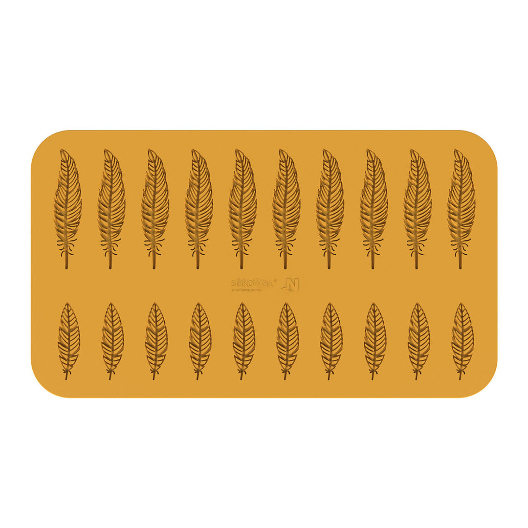SILIKOMART Piuma Silicone Decor Mould for Tuile and Chocolate - Canadian Distribution - Ships Free Within Canada on Orders Above CAD $199
