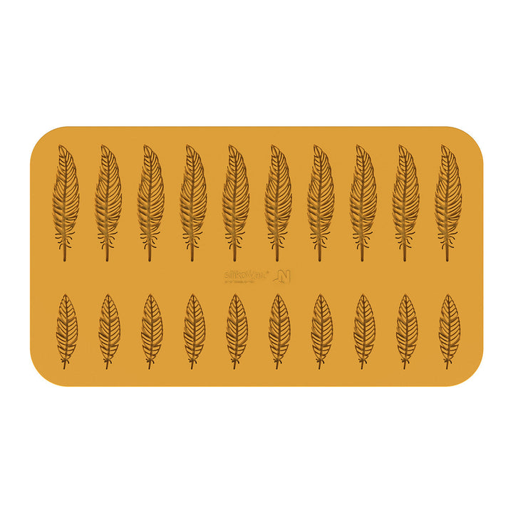 SILIKOMART Piuma Silicone Decor Mould for Tuile and Chocolate - Canadian Distribution - Ships Free Within Canada on Orders Above CAD $199