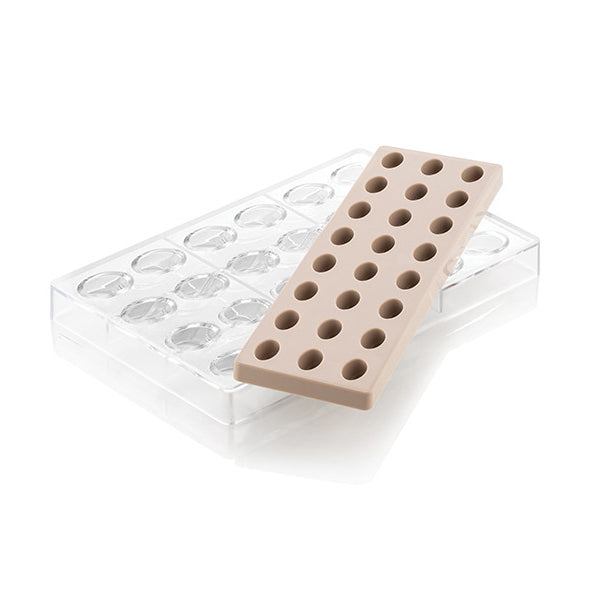 SILIKOMART Ovale 01 Tritan Chocolate Mould Kit, Bonbon