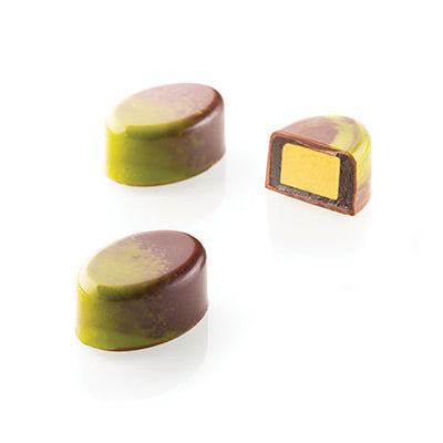 SILIKOMART Ovale 01 Tritan Chocolate Mould Kit, Bonbon