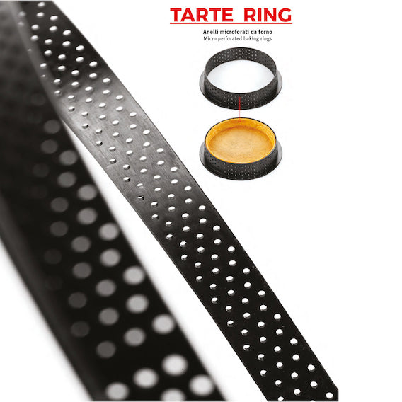 SILIKOMART Perforated Non-Stick Tart Rings (Pre-order Only) - Canadian Distribution - Ships Free Within Canada on Orders Above CAD $199