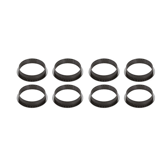SILIKOMART Perforated Non-Stick Tart Rings (Pre-order Only) - Canadian Distribution - Ships Free Within Canada on Orders Above CAD $199