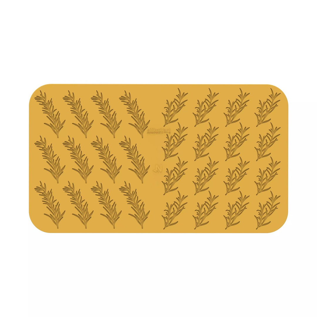 SILIKOMART Moule de décoration en silicone Rosmarino pour tuiles et chocolat - Distribution canadienne - Livraison gratuite au Canada pour les commandes de plus de 199 CAD