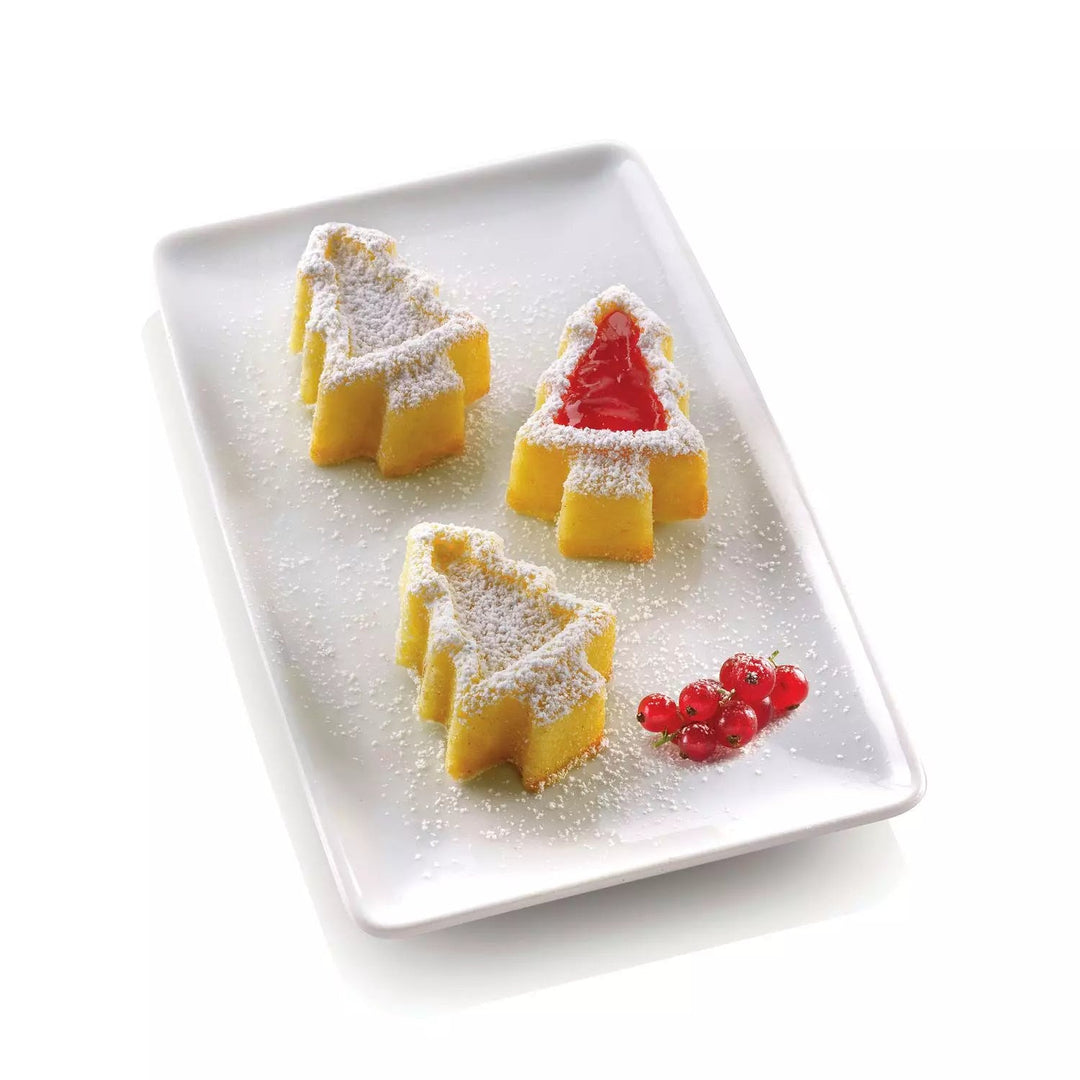 SILIKOMART SF108 Christmas Tree Silicone Mould 83.5 x 68 mm - Canadian Distribution - Ships Free Within Canada on Orders Above CAD $199