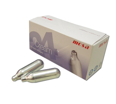 Charger Whipped Cream N2O 8 g. - 1 x 24 count - Browne & Compan - Packaging and Accessories - Restaurant Supplies and Equipment - Canadian Distribution
