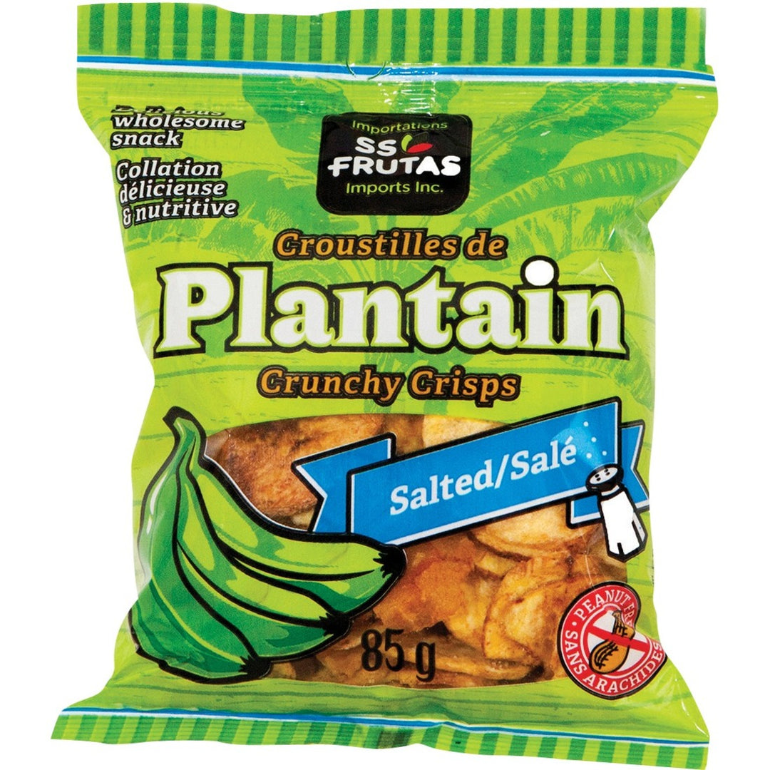 SS-Frutas | Plantain Crunchy Crisps Chips Salted | 85 g X 50 | Box