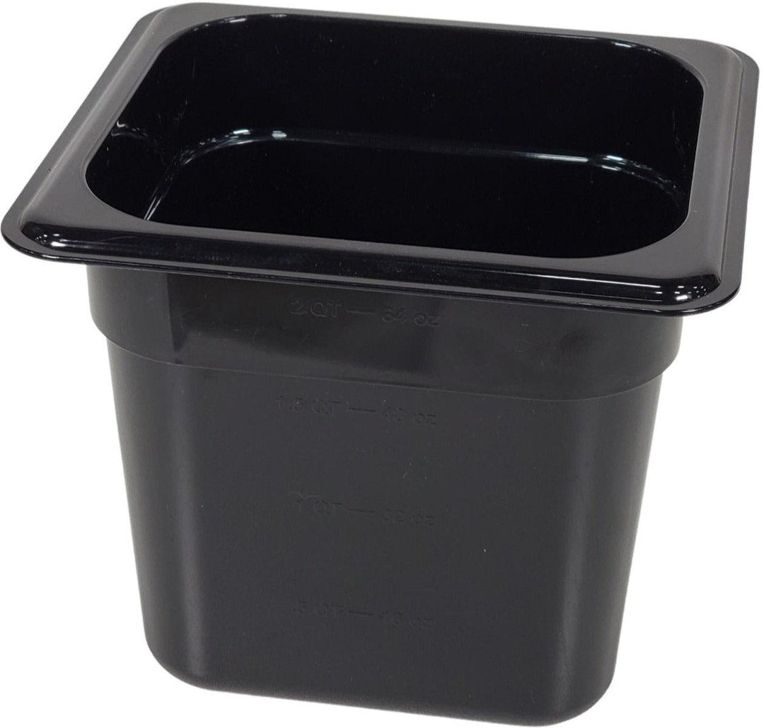 Poly Pan Black - 1/6 x 6" Deep