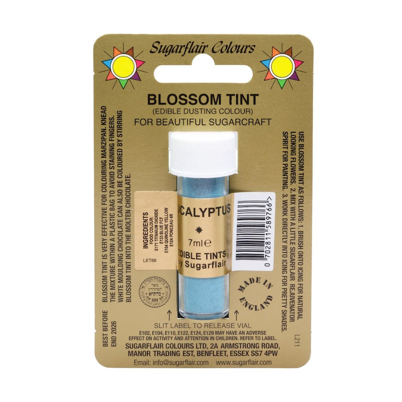 SUGARFLAIR Eucalyptus Blossom Tint – Edible Dusting Colour, 7ml - Canadian Distribution - Ships Free Within Canada on Orders Above CAD $199
