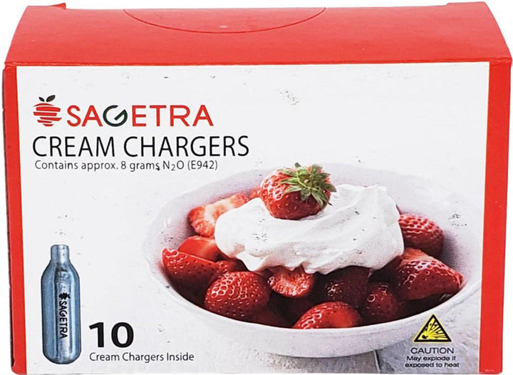 Sagetra - N2O Cartridges - 8 Grams (10 Pack)