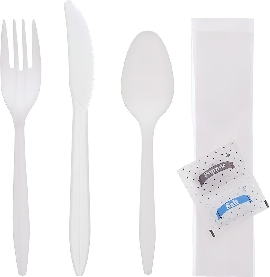 Kit Cutlery Plastic - 1 x 500 count - Sanfacon Indust - Packaging and Accessories - Restaurant Supplies and Equipment - Canadian Distribution