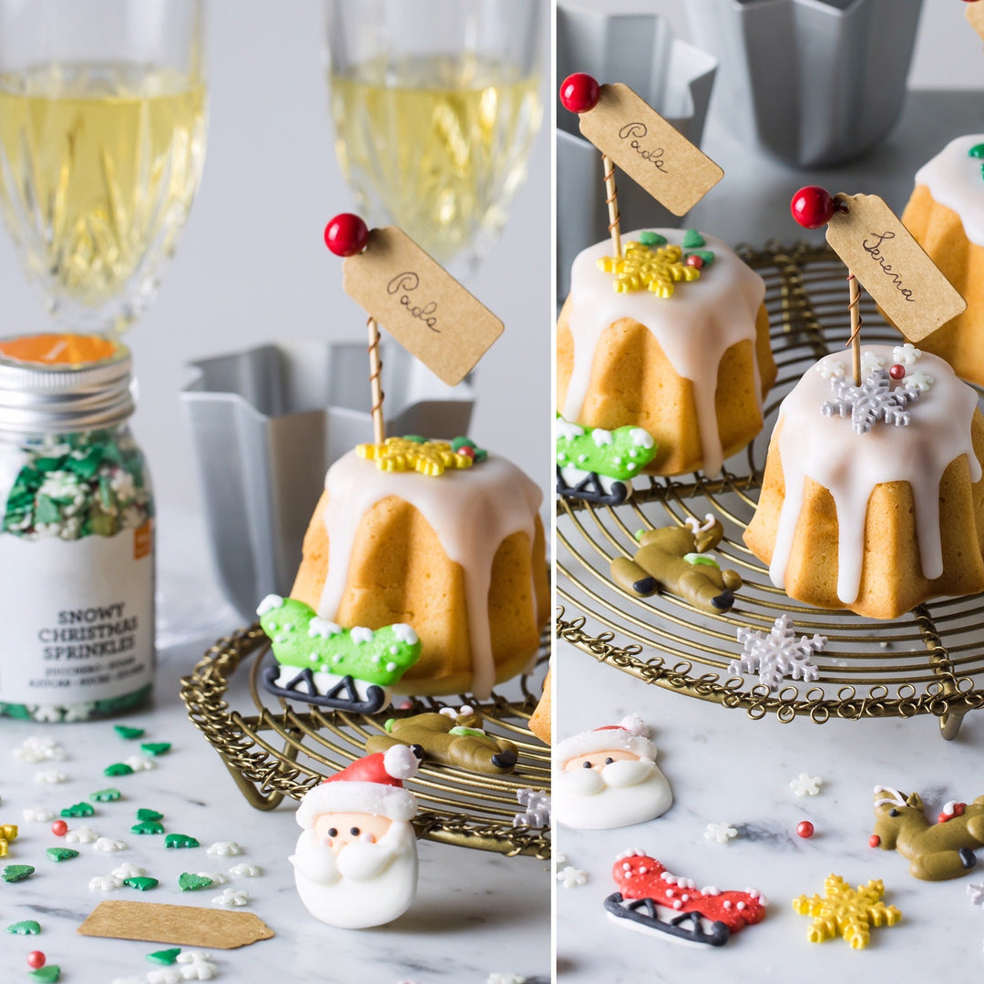 Décorations en sucre Père Noël – Faites à la main, 6 pièces (Liquidation) - Distribution canadienne - Livraison gratuite partout au Canada pour les commandes de plus de 199 CAD