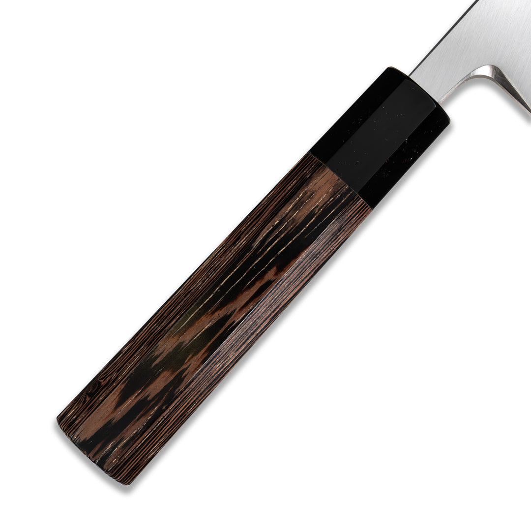 Couteau de cuisine japonais Deba 185 mm, série Hatsukokoro Shirasagi Migaki