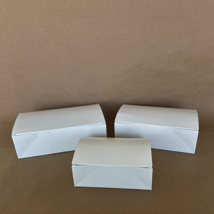 Large Snack Plain Vented 9.25" x 5" x 2.75" 200cs - Disposable Take Away Food Packaging - Canadian Distribution