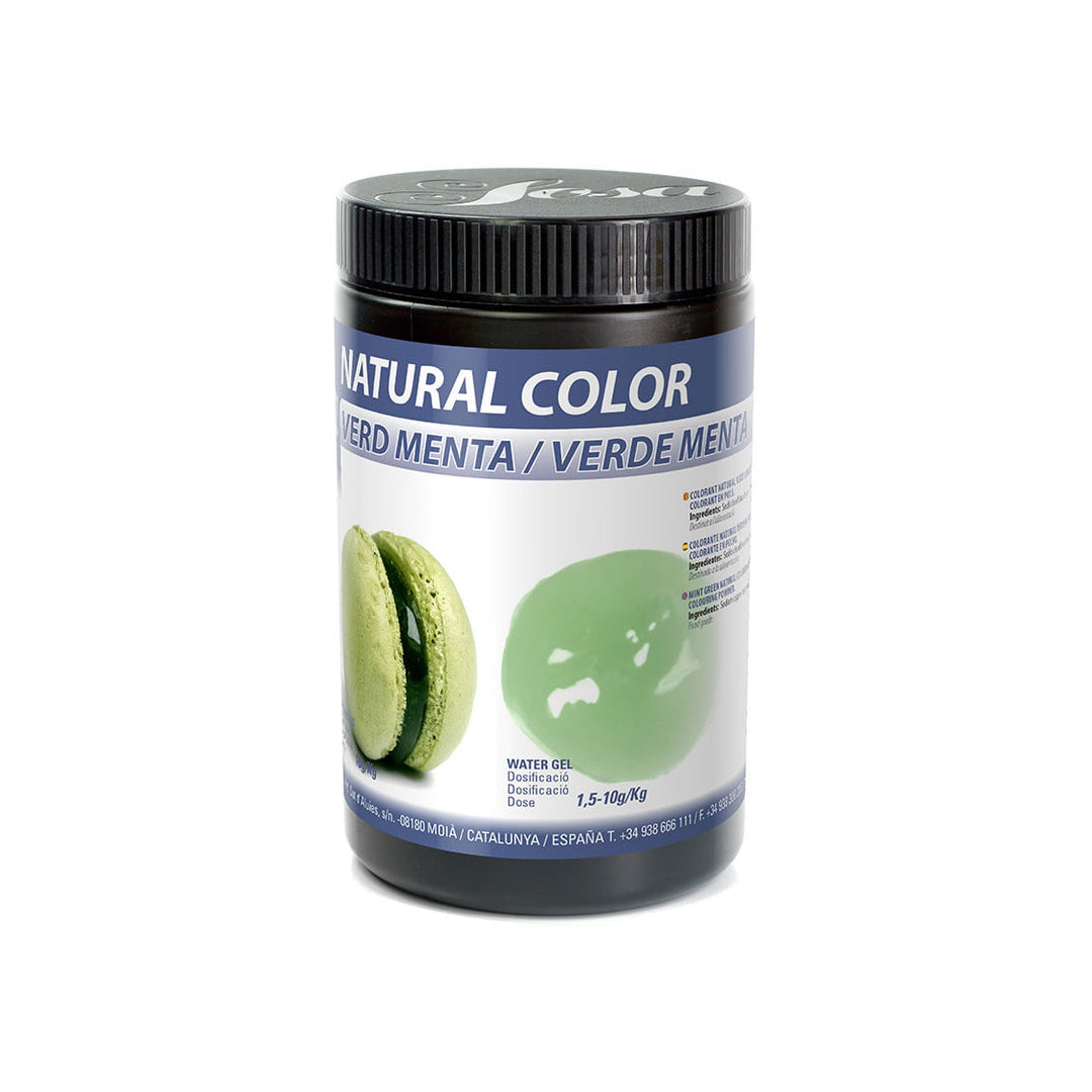 SOSA Mint Green Natural Water-Soluble Food Colouring Powder - 500g