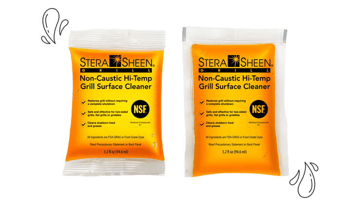 3.2 fl oz Stera-Sheen Red Label Grill Cleaner Packets