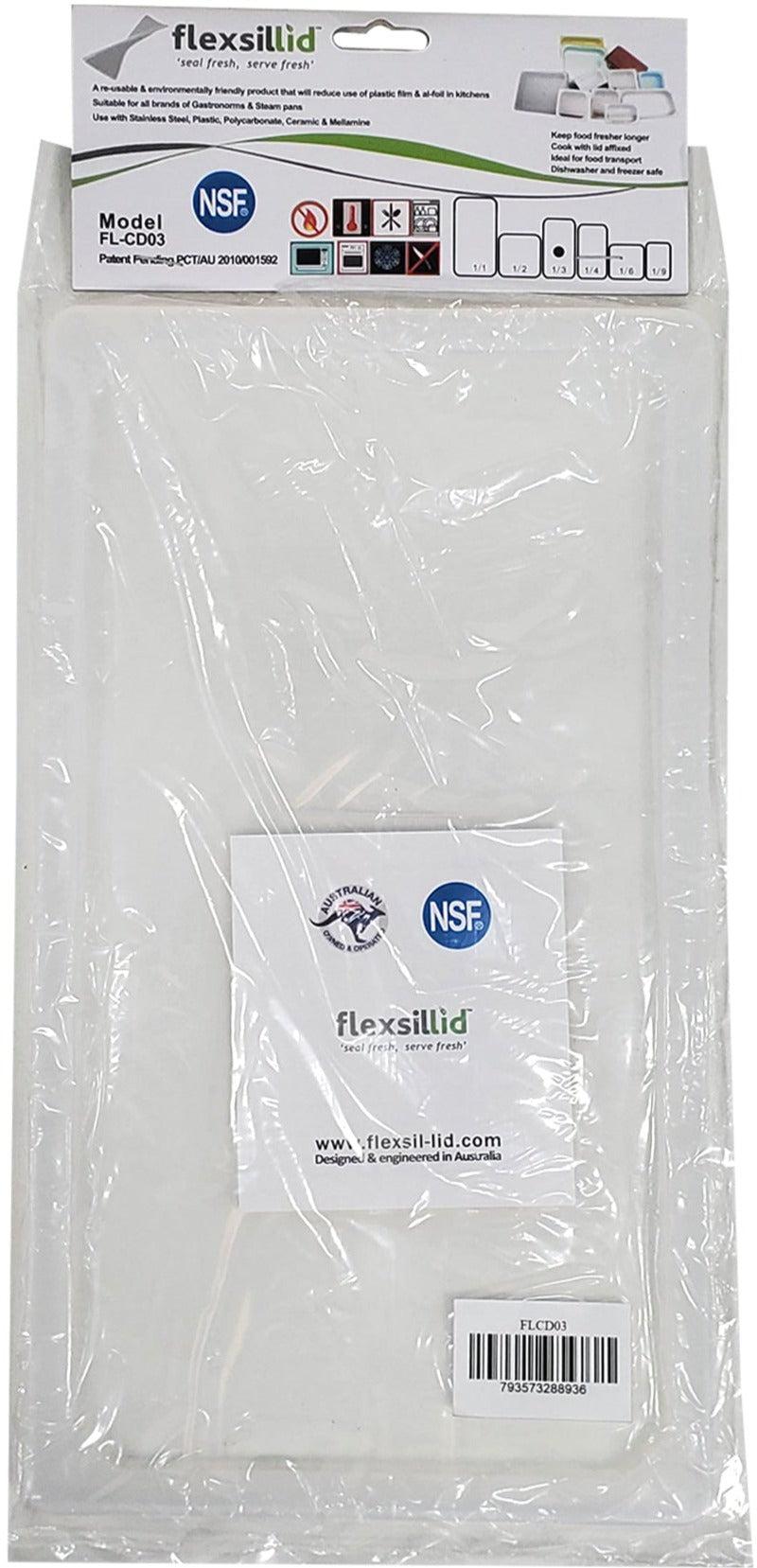 CLR - Flexsil Food Pan Lid - 1/3 Size