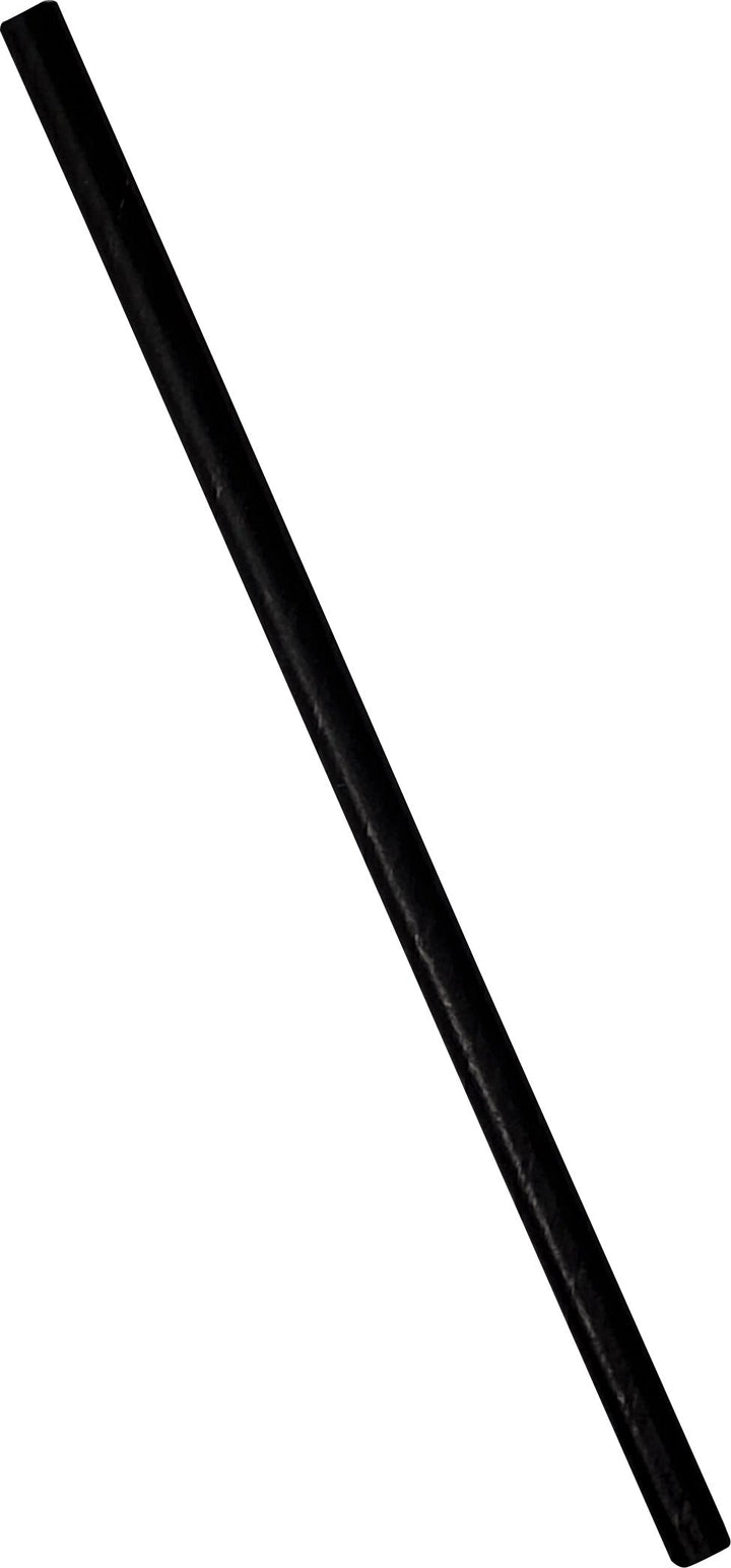 Value+ - 6" White Plastic Straw - Sharp End - 6 mm