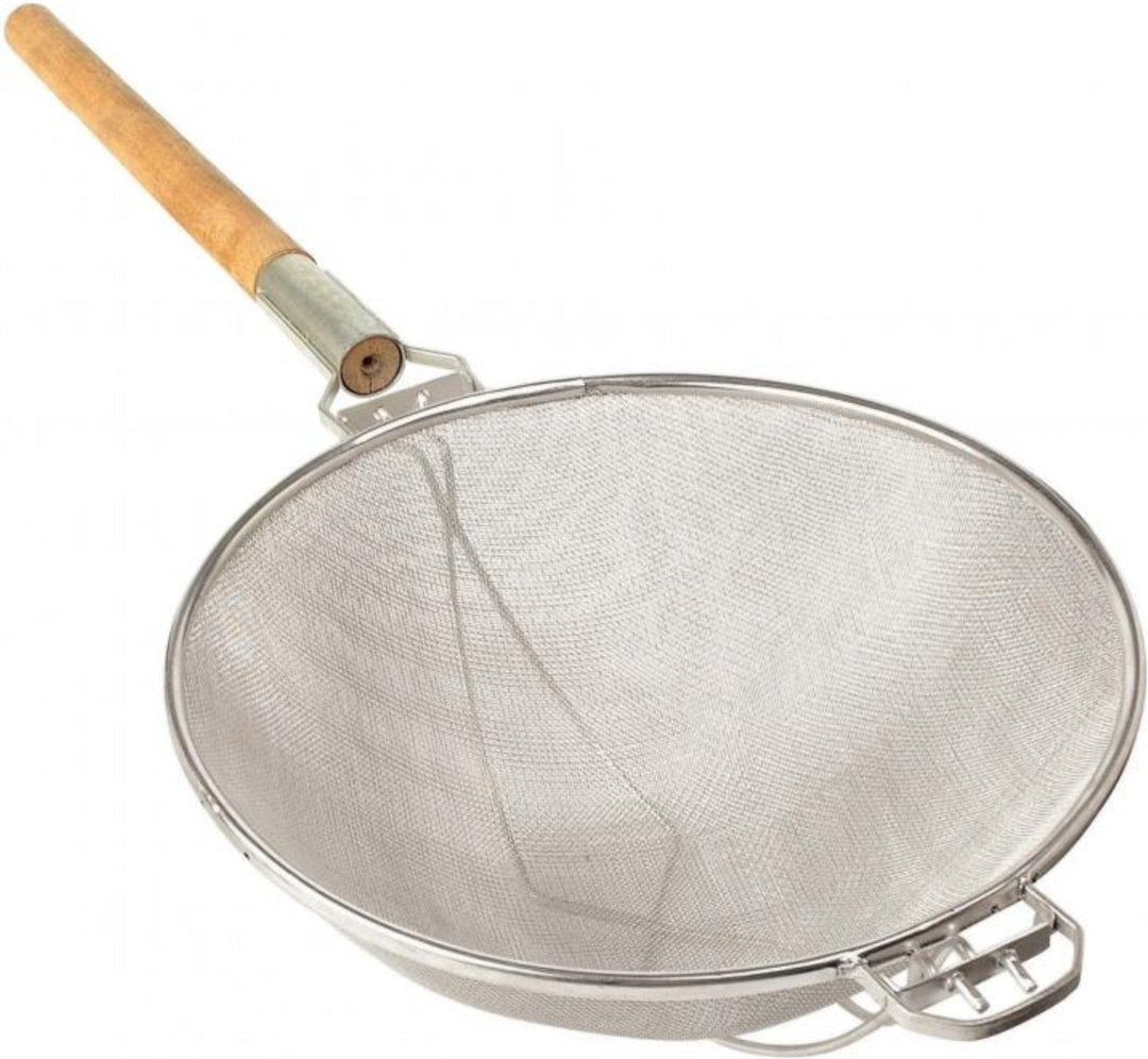 Strainer - Heavy Duty Double Mesh 14" - Long Handle