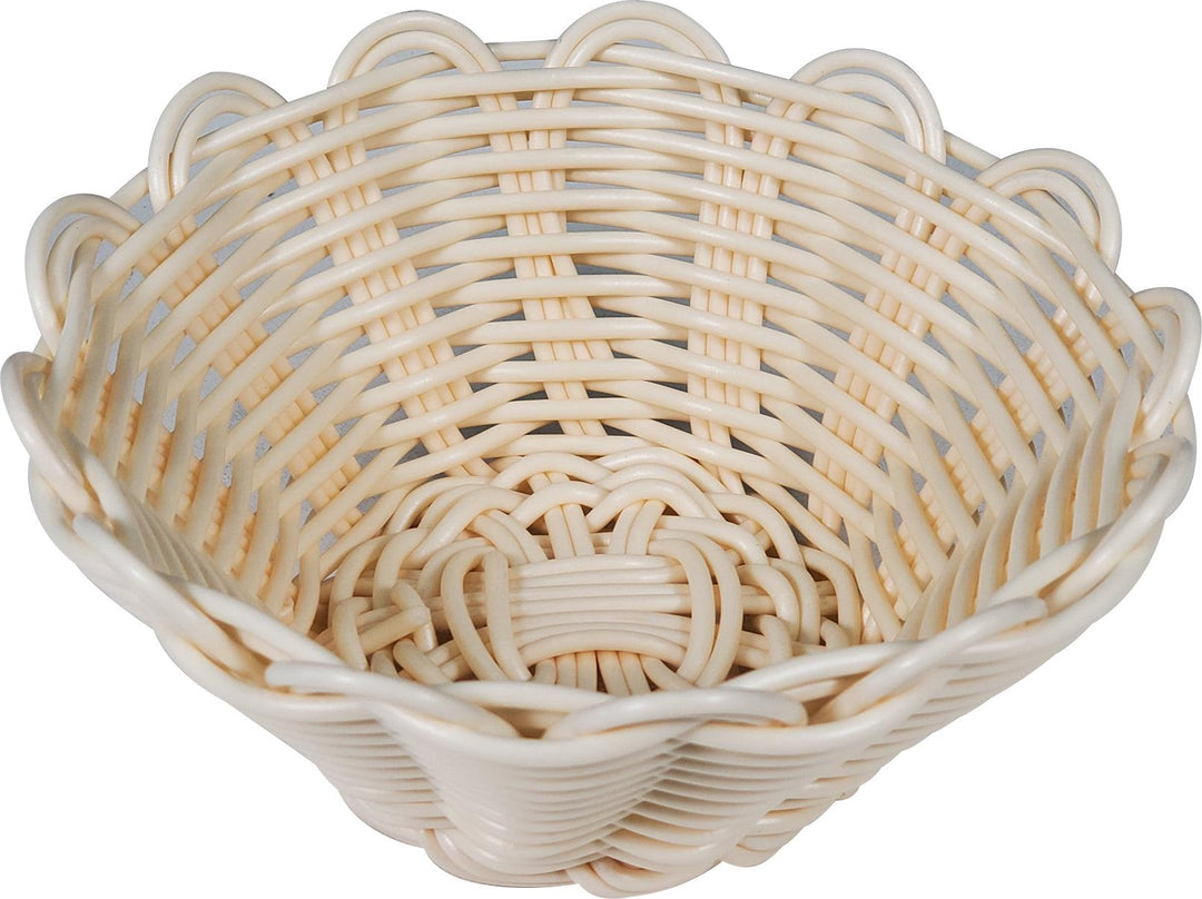 Bread Basket - Beige - 16cm/6.3" Dia - JD2171