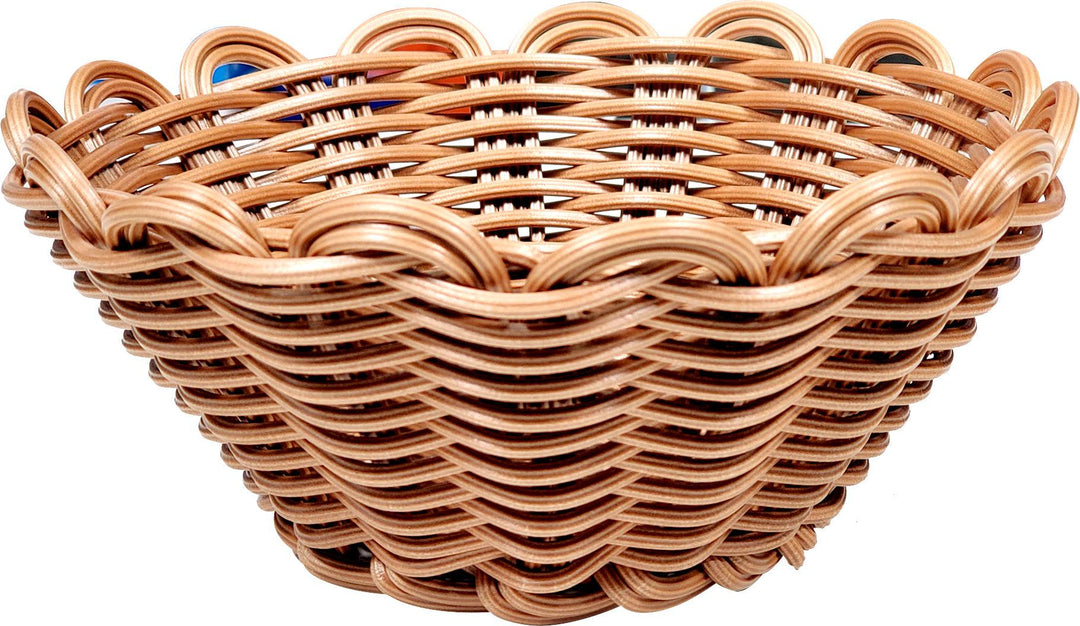 Bread Basket - Brown - 16cm/6.3" Dia - JD2171Y