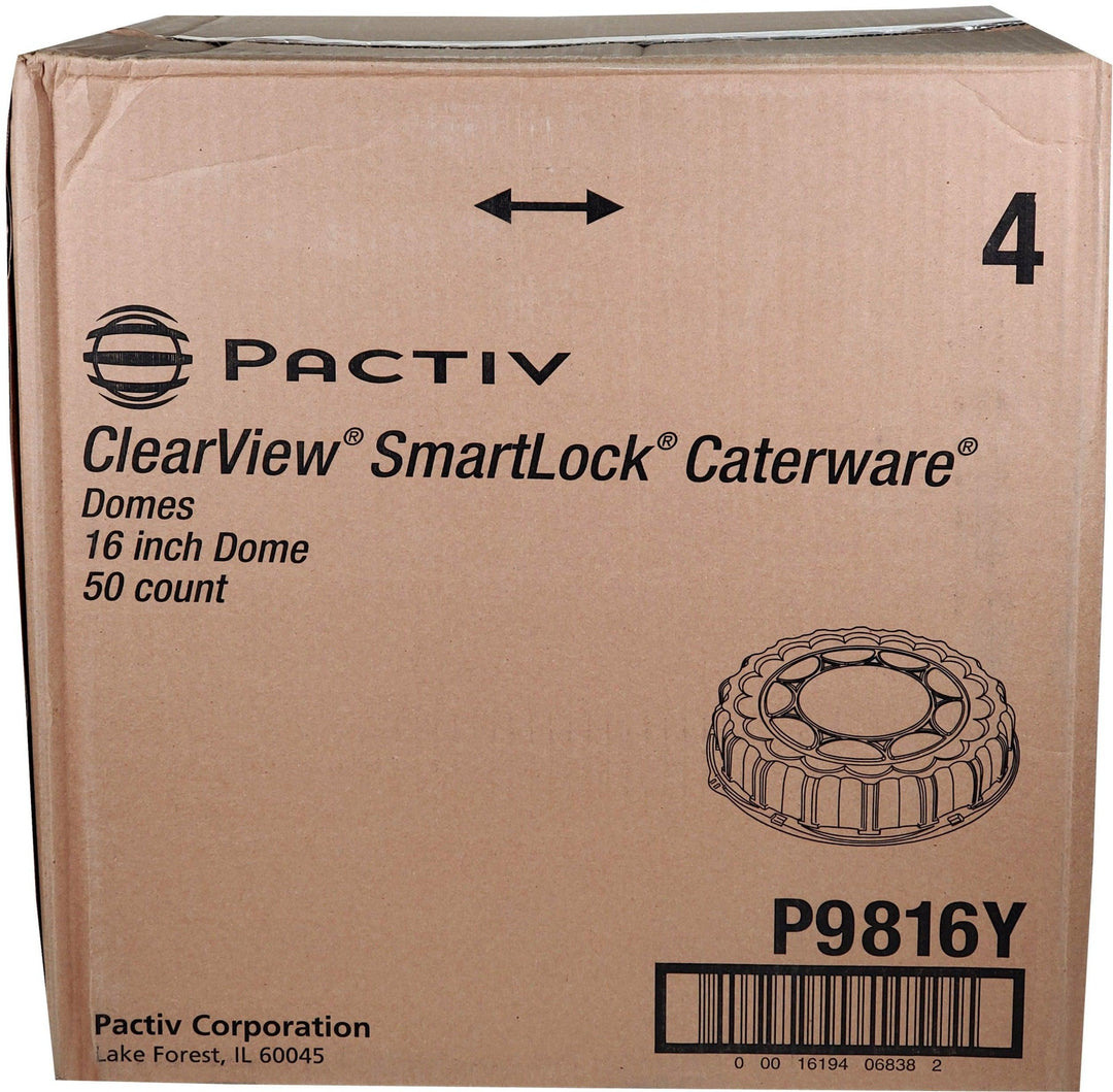 CLR - Pactiv - Lid for 16" Catering Tray - Dome - P9816Y