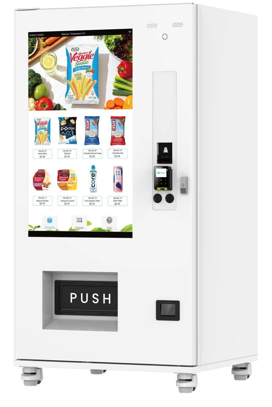 Combo Vending Machine TSD48 - 49” Touchscreen Tablet - 48 slots, 288 items - Compact Vending Machine - Canadian Distributor