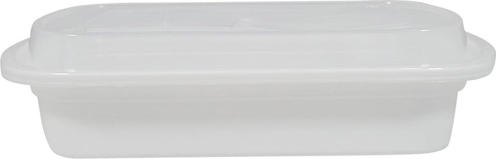 Rhino - Heavy 24oz Rectangular Combo Container - White