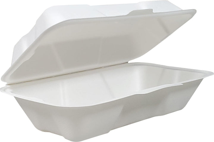 Eco-Craze - Hot Dog - 8.45"x4.72"x2.77" - Bagasse Clamshell Container