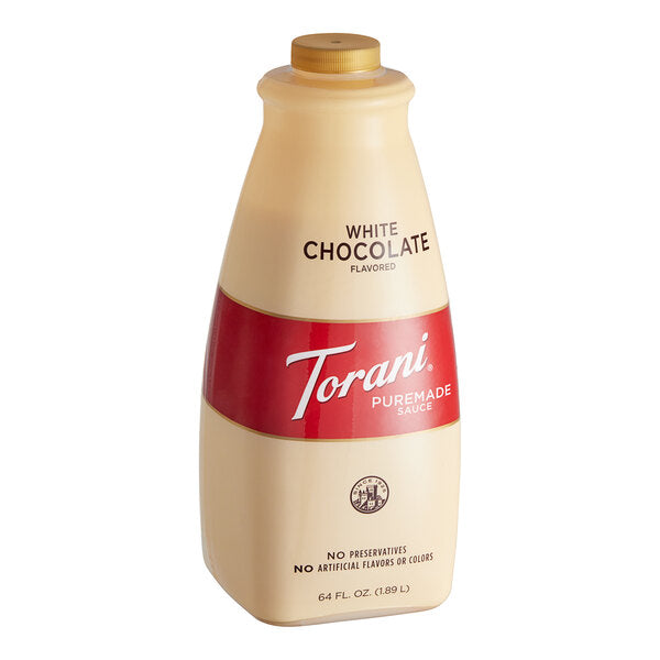 Torani Puremade White Chocolate Flavoring Sauce - 64 fl. oz.