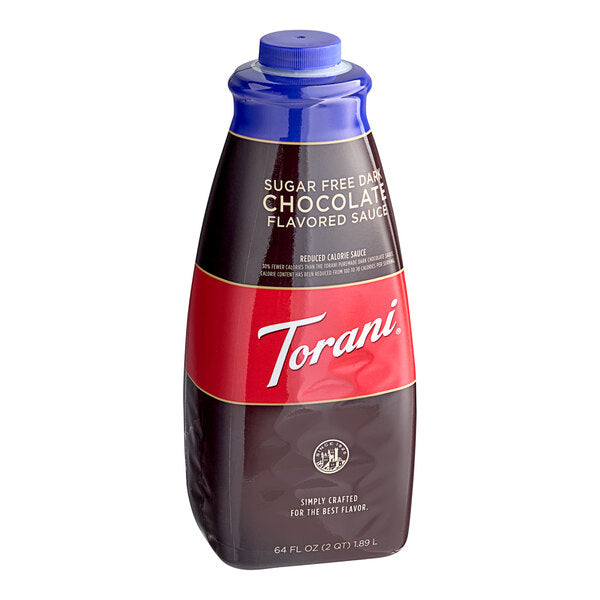 Torani Sugar-Free Dark Chocolate Sauce 64oz, 4/Pack