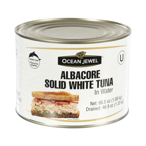 jar of Tuna Albacore - 6 x 1.88KG - Ocean Jewel - Canadian Distribution